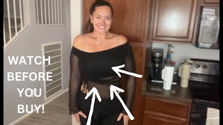 MY THOUGHTS - RoseSeek Women's  Sheer Mesh Off Shoulder