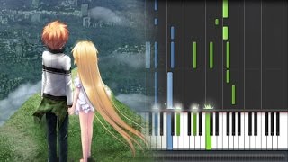 【FULL】Rewrite [ リライト ] Shizuru's Route ED - Koibumi [ 恋文 ] (Piano Synthesia Tutorial + Sheet) chords