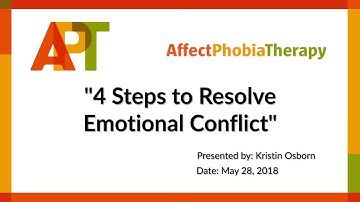 4 Steps to Resolve  Emotional Conflict with Kristin Osborn