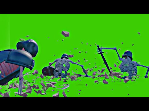 Skeleton Warriors coming out of the Ground FREE Greenscreen ◈ Halloween VFX