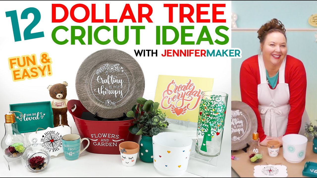 30+ Cricut Craft Supplies From Dollar Tree (Tools, Materials