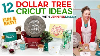 12 Dollar Tree Cricut Project Ideas You Can Gift and Sell + Free Designs For All