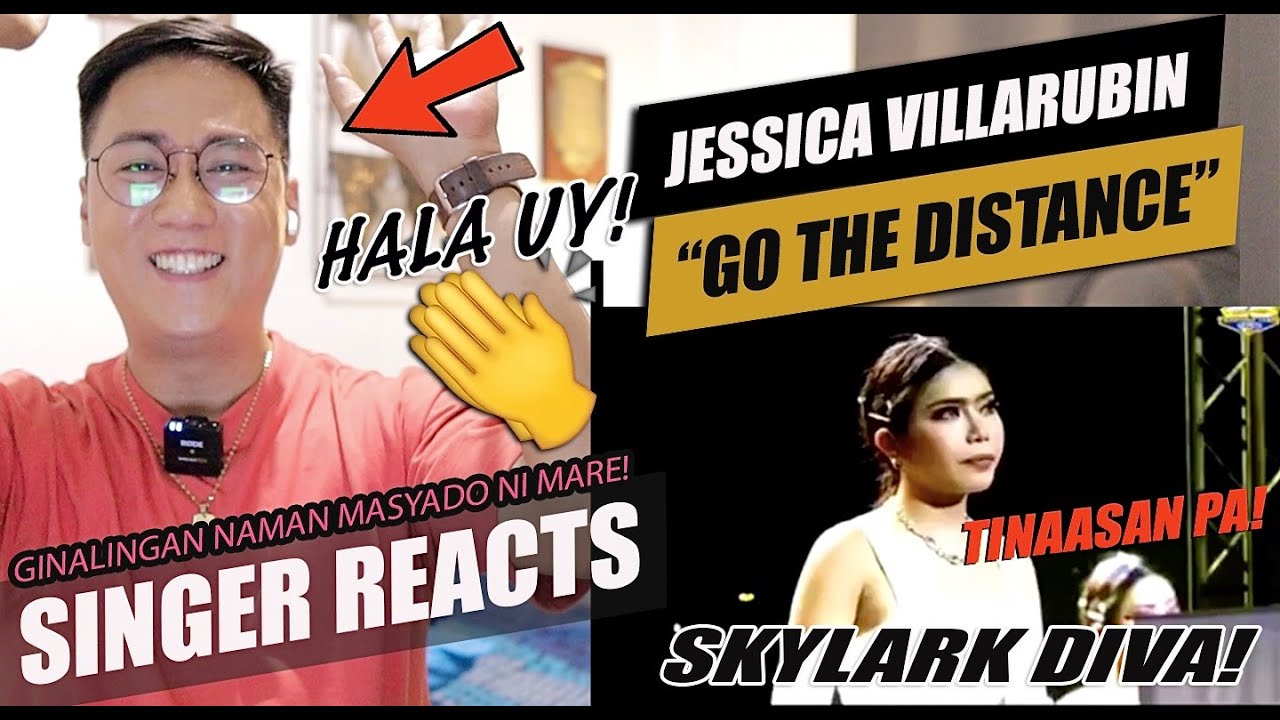 Gio Distance Singer Jessica Villarubin - Go The Distance | SINGER REACTION - YouTube