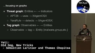 Hack.lu 2023: Yeti: Old Dog, New Tricks - Sébastien Larinier and Thomas Chopitea