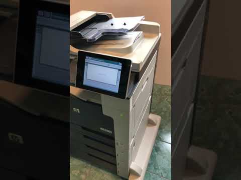 Печать отчета о расходных материалов на МФУ HP Laserjet Enterprise 700 M775DN демо