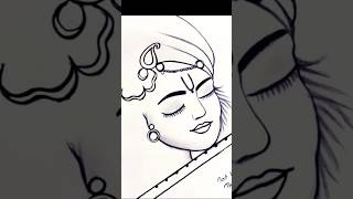 how to draw image of Krishna for beginners step by step with pencil ✏️✏️drawing shorts