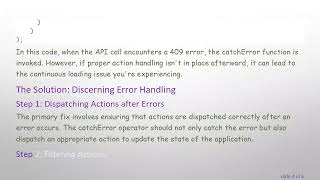 Resolving Continuous Loading Issue in Angular When Handling 409 Conflict Errors