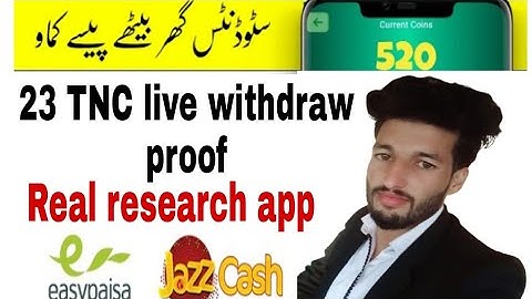 Real research app withdraw proof || earn money online without investment || live withdrawal proof