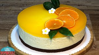 TARTA DE NARANJA SIN HORNO FACIL Y DELICIOSA. Loli Domínguez  Recetas paso a paso, tutorial.