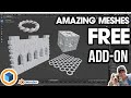 AMAZING MESHES in Blender with the FREE Extra Objects Add-On! ALL TOOLS EXPLAINED!