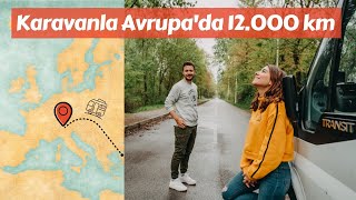 Karavanla Avrupada 12000 Km Detaylı Rota Harita - Trail Of Us Van Life Avrupa Özet
