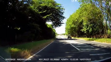 Nextbase 322GW dashcam with polarising lens filter fitted.