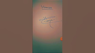 Hamza name signature#signature #youtubeshorts