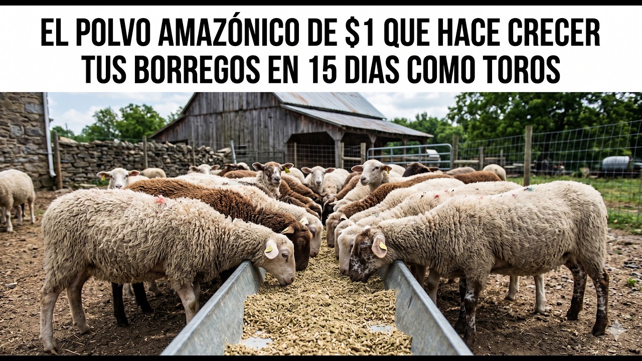 El Polvo Amazónico de $1 que Hace Crecer tus borregos en 15 dias como toros