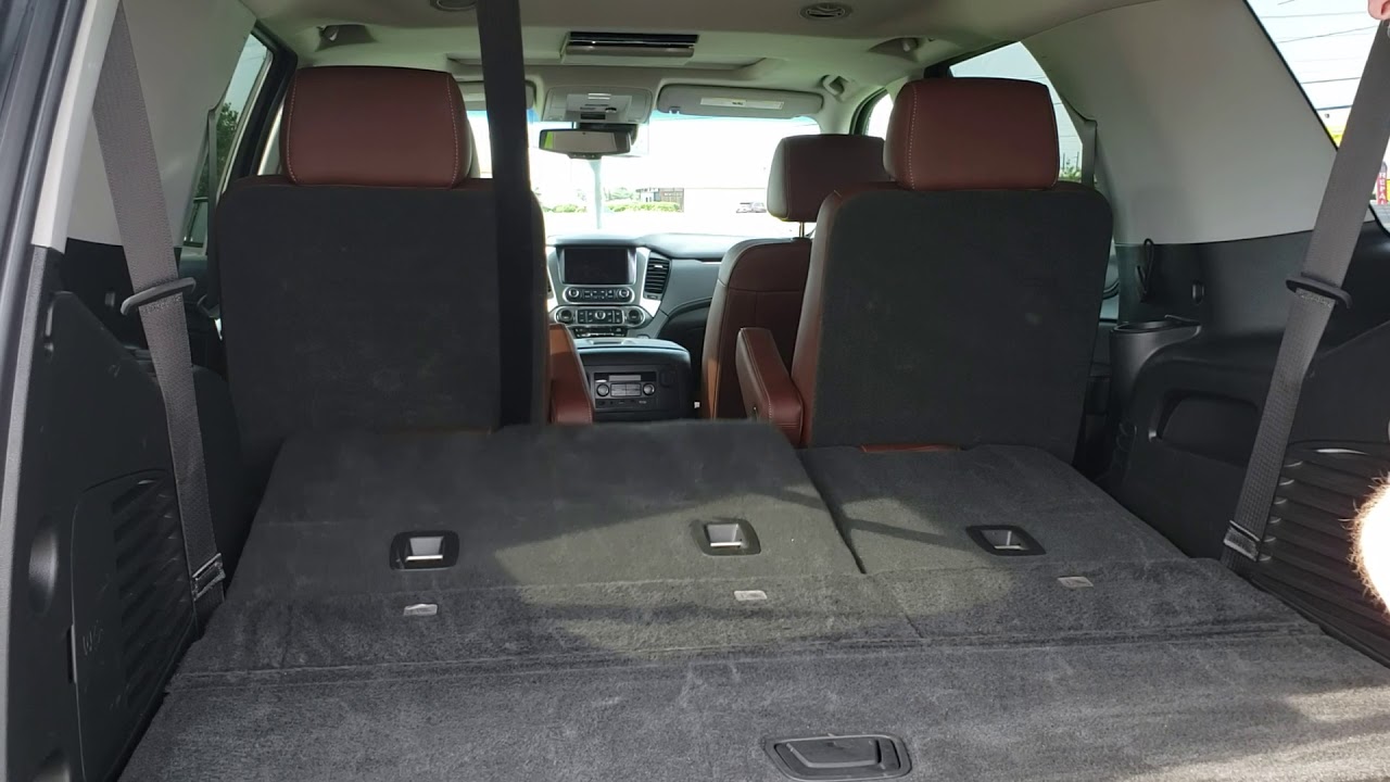 2019 Chevrolet Tahoe Review Automatic 2nd and 3rd row seats. - YouTube