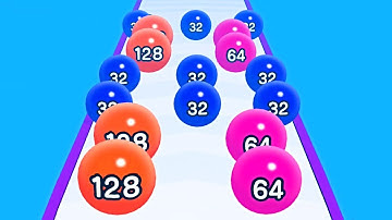 Ball Run 3D: Number Merge 2048 Asmr ! All Levels Gameplay Level (24-29) android, ios