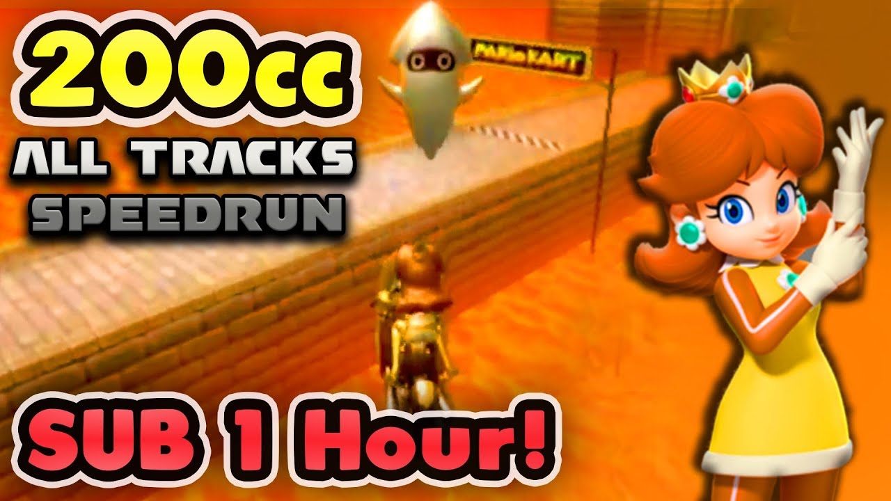 Mario Kart Wii - 200cc All Tracks Speedrun - 0:59:50 (No Ultra Shortcuts) -  YouTube