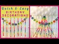 3 Easy DIY BIRTHDAY DECORATION Ideas | Colourful Birthday Backdrop Decorations