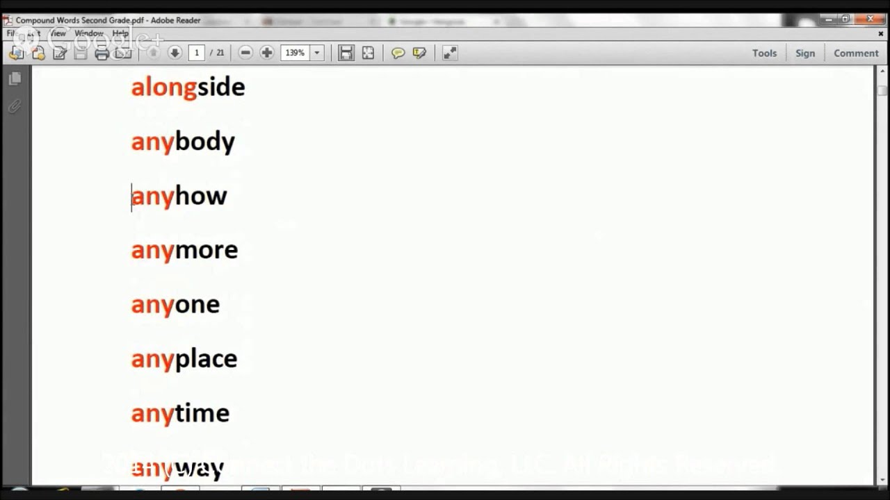Second Grade Compound Words Reading Lesson - YouTube