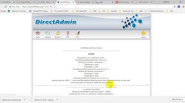 Cài SSL miễn phí trên Direct Admin - Minh Hiển Solutions