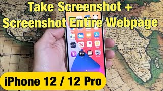 iPhone 12: How to Take Screenshot + Screenshot Entire Web Page by iLuvTrading 24,455 views 3 years ago 3 minutes, 53 seconds