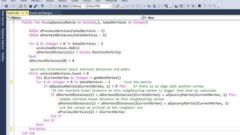 Graph Data Structure 5. Dijkstra’s Shortest Path Implementation in VB.NET