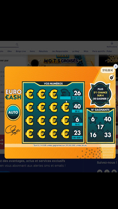 Faux ticket CASH gagnant de 100.000€. Tuto de la blague 