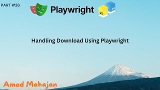 26. Handling Download File Action in Playwright | Download Event | #playwright
