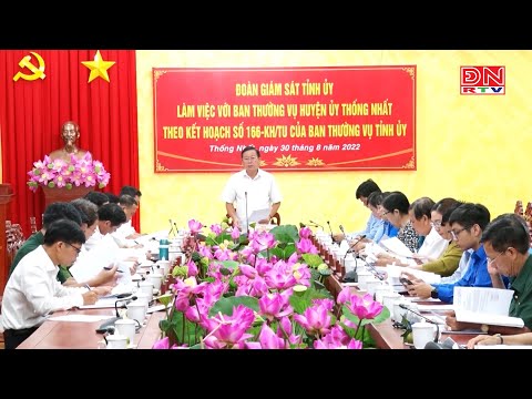 Video Tỉnh ủy Đồng Nai giám sát công tác dân vận tại Huyện... - youtube