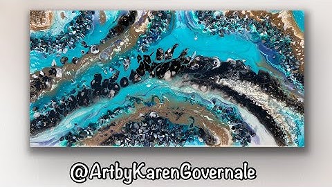 RESIN GEODE ART TUTORIAL- HOW TO MAKE COOL EFFECTS LIKE CELLS - by Karen Governale
