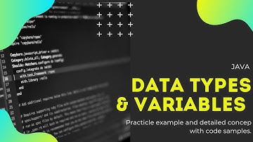 Java Variables & Datatypes | Part 1 | Learn Java for Android App Dev
