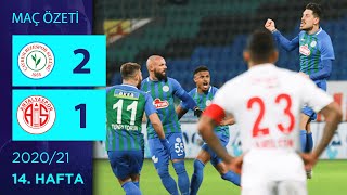 Özet Ç. Rizespor 2-1 Fta Antalyaspor 14. Hafta - 202021