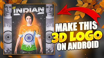 Make This Glowing 🔥 3d Text Logo in Android | Gaming Text Logo Tutorial | Glowing Text Gaming Logo