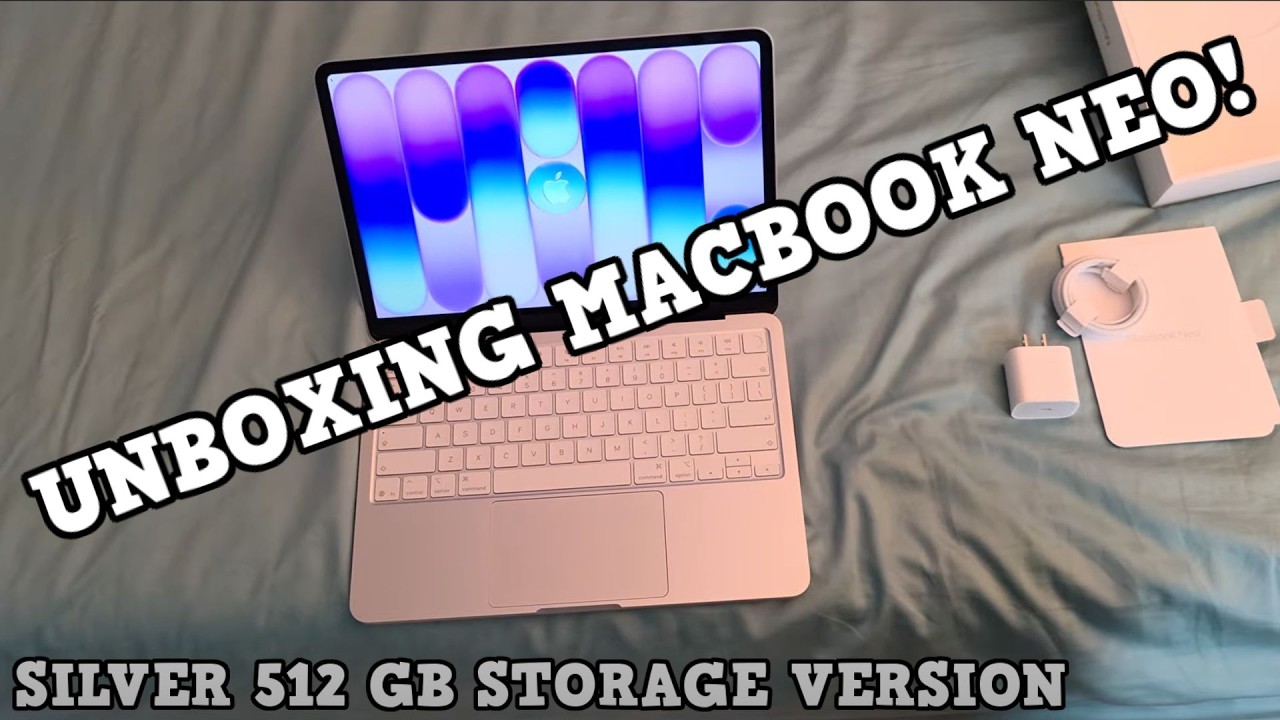 Unboxing My New 2026 Silver MacBook Neo! (512 GB Storage Version
