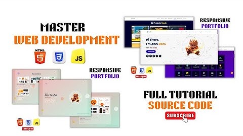 Master Frontend Web Development With 2 Real World Portfolios Using Html CSS JS Beginners to Advanced
