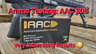 Ammunition Testing: AAC 308win 168gr SMK.. Just WOW!
