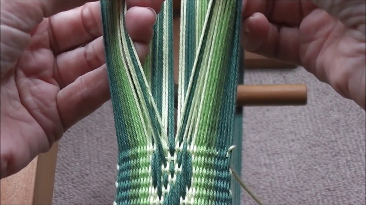 Weaving A Patterned Band On A Floor Inkle Loom Youtube