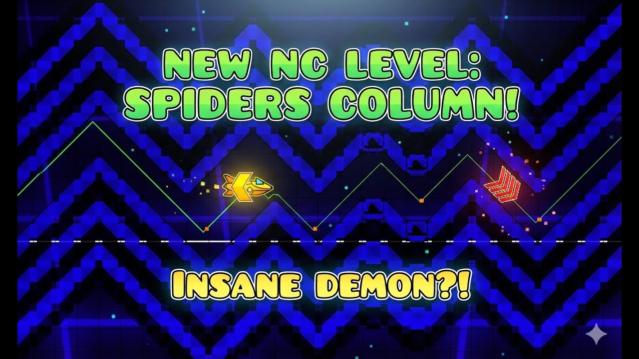 Working on my Nine Circles Level || Geometry Dash || Spiders Column