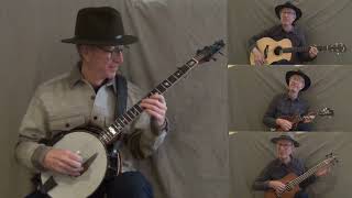 Melodic Banjo Variations:    Gold Rush / Big Mon / Clinch Mountain Backstep
