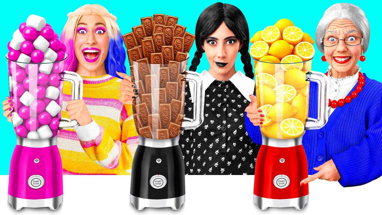 Кулинарный Челлендж: Уэнсдей Против Бабушки | Удивительные Лайфхаки и Хитрости от Fun Teen