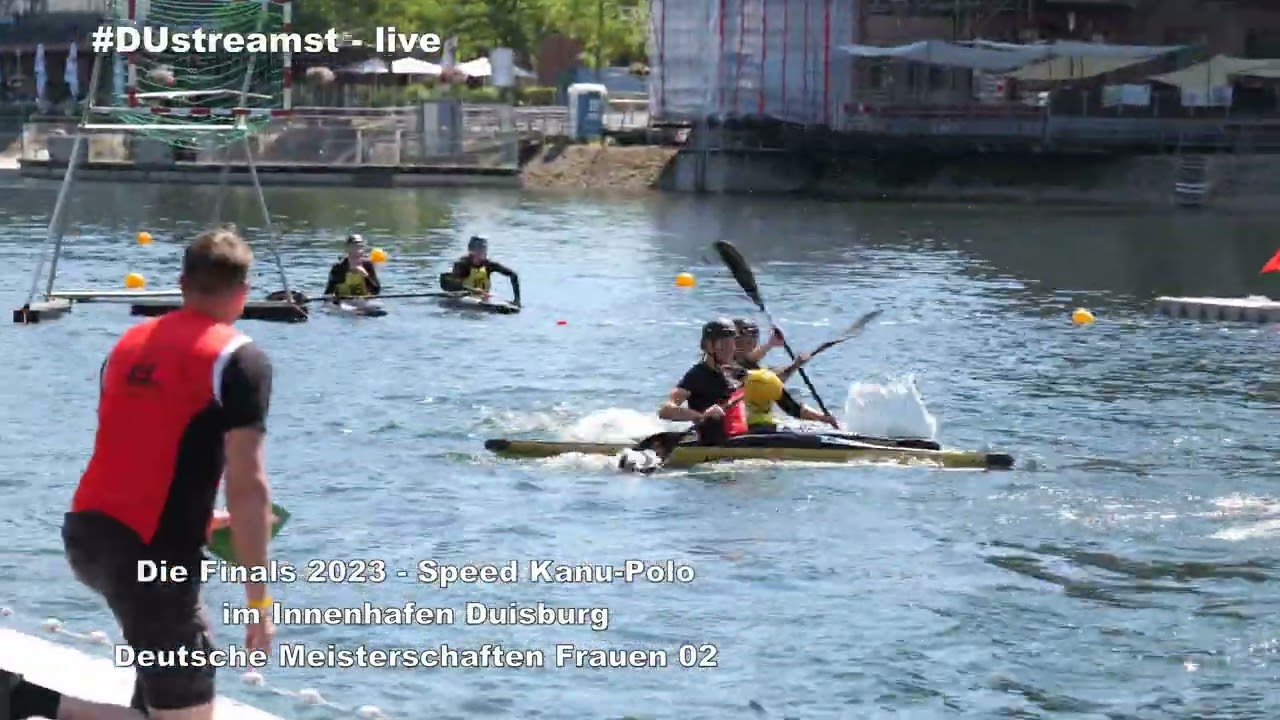 07.07.2023 Die Finals 2023 Speed Kanu-Polo im Innenhafen Duisburg DM Frauen Teil 02