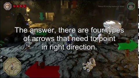 Lego The Hobbit. Solving the Arrow Puzzle in Cave between Weathertop and Bree.