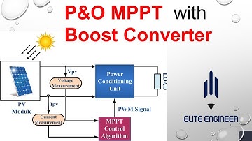 P&O MPPT with Solar PV Boost Converter