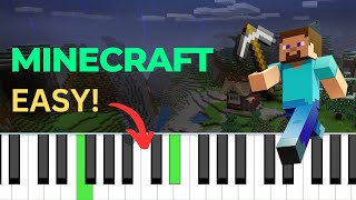Video thumbnail of "EASY! Minecraft Theme | Piano Tutorial | BEGINNER"