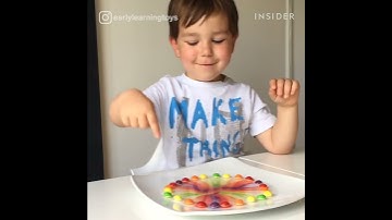 This easy science trick turns Skittles into rainbows