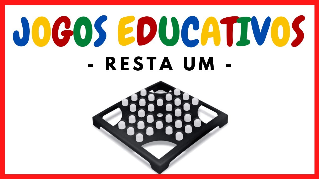 ESPAÇO EDUCAR: Tabuleiro do Jogo Resta 1 para imprimir e brincar + regras  do jogo Resta um