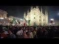 Walking in Milan FOOTBALL Fans Celebrating Italy&#39;s Euro Cup Win 2021  |  Milano Crowd Must See!