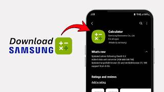 How To Download And Install Missing Samsung Calculator On Samsung Galaxy Smartphone