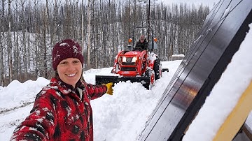Sneeuwstorm treft ons en onze sneeuwploegen zijn kapot