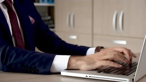 Close Up Businessman Hands Typing on Laptop Keyboard | Stock Footage - Videohive